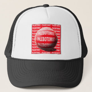 PHLEBOTOMIST SPHERE BLOOD DROP TRUCKER HAT