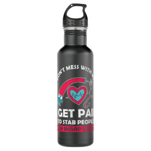 Phlebotomist Syringe Phlebotomy Doctor Blood Nurse 710 Ml Water Bottle