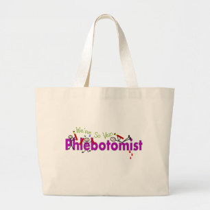 Phlebotomist "We're So Vein" Stick People Large Tote Bag