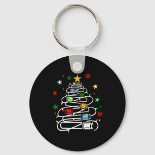 Phlebotomy Blood Tube Christmas Tree Phlebotomist  Key Ring