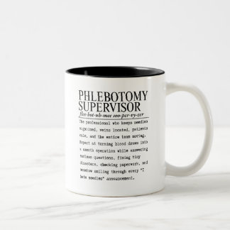 Phlebotomy supervisor Two-Tone coffee mug