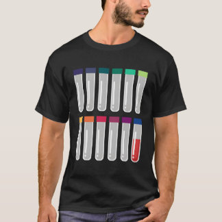 Phlebotomy Test Tube Laboratory Doctor For Phlebot T-Shirt