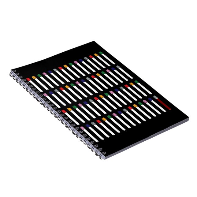 Phlebotomy Tubes Spiral Notebook (Right Side)