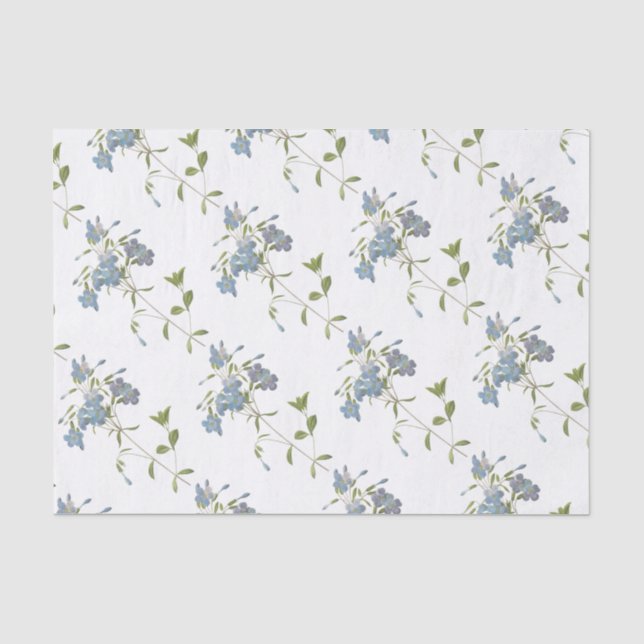Phlox Flower Pattern Tissue Paper (Front)