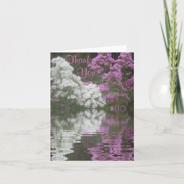 Phlox Reflections Thank You Card (Front)