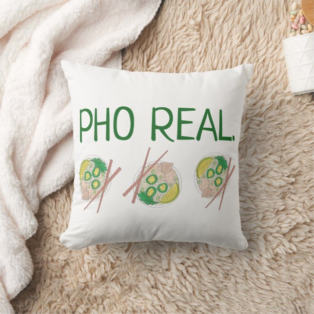 Pho (For) Real Vietnamese Chicken Noodle Soup Food Cushion (Blanket)