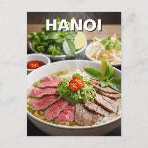 Pho Hanoi Vietnam Travel Postcard