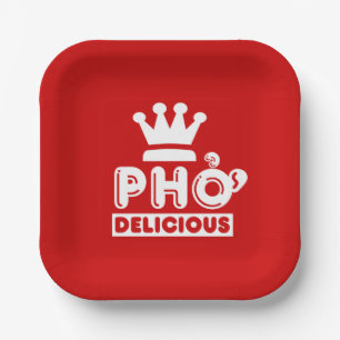 Pho King Delicious Paper Plate
