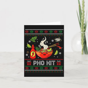 Pho Kit Apparel Ugly Xmas Pajamas Matching Family Card