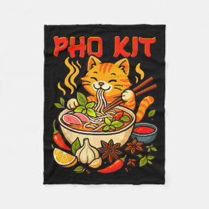 Pho Kit Mariners Cat Funny Meme  Fleece Blanket