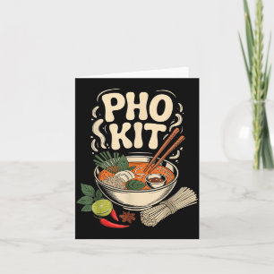 Pho Kit Vietnamese Noodle Soup Bowl Herbs Lime Chi Card