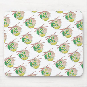 PHO Vietnamese Food Chicken Noodle Soup Chopsticks Mouse Pad