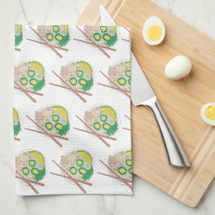 PHO Vietnamese Food Chicken Noodle Soup Chopsticks Tea Towel