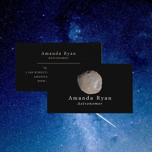 Phobos Moon Of Mars, Astronomy Business Card (Creator Uploaded)