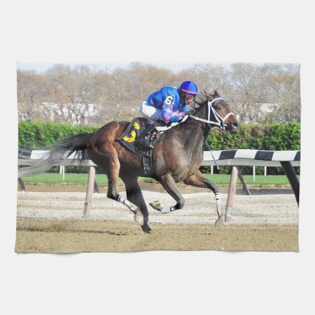 Phocea with Irad Ortiz Jr. Tea Towel (Horizontal)