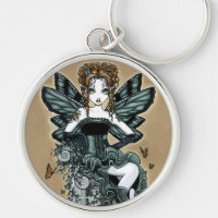 "Phoebe" Gothic Couture Butterfly Fairy Keychain