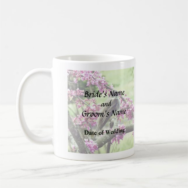 Phoebe in a Redbud Tree Coffee Mug (Left)