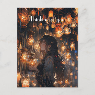 Phoebe in the Hall of Lanterns Postcard