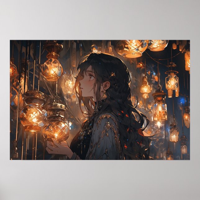 Phoebe in the Hall of Lanterns Poster (Front)