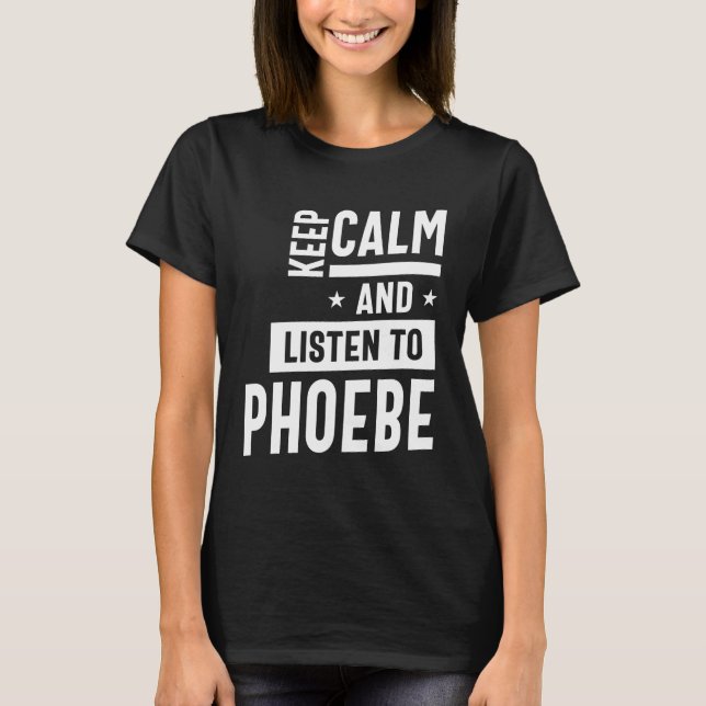 Phoebe Personalised Name Birthday Gift T-Shirt (Front)