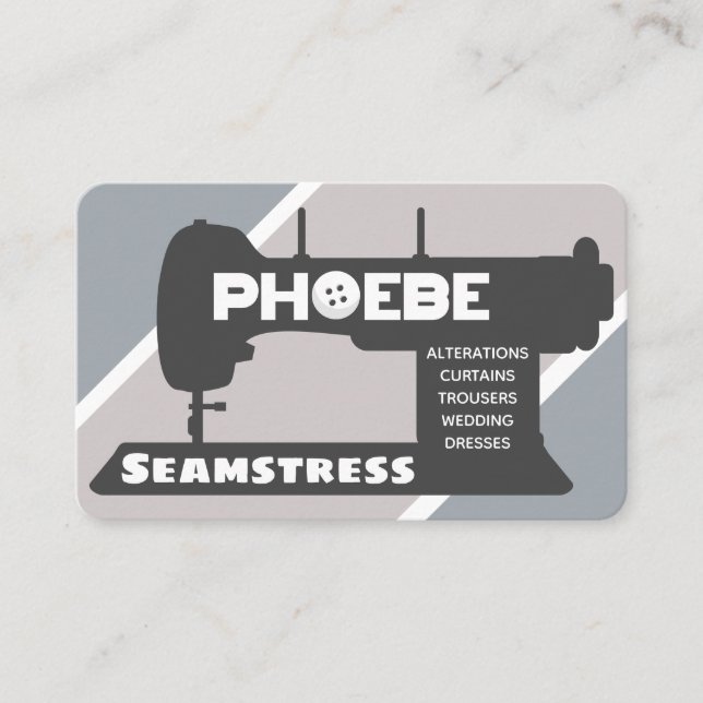 Phoebe Seamstress Business Card (Front)