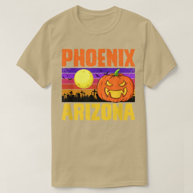 Phoeni Arizona Happy Halloween Party Local City Pr T-Shirt (Design Front)