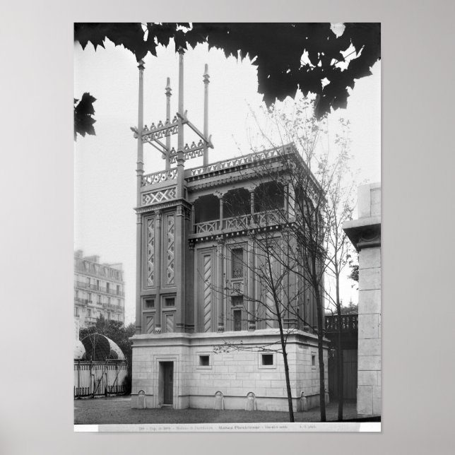 Phoenician House, Universal Exhibition, Paris Poster (Front)