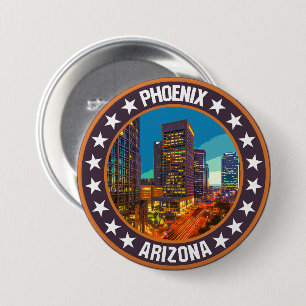 Phoenix 7.5 cm round badge