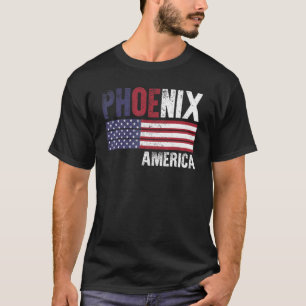 Phoenix America Flag American Mens Womens Kids T-Shirt