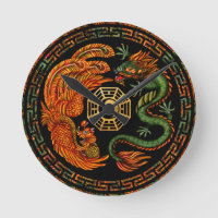 Phoenix and Dragon with bagua #2