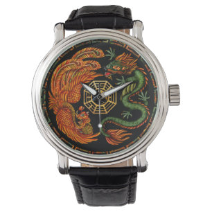 Phoenix and Dragon with bagua #2 Watch