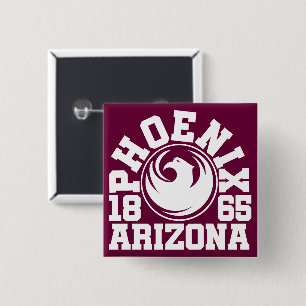 Phoenix,Arizona 15 Cm Square Badge