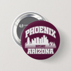 Phoenix,Arizona 6 Cm Round Badge