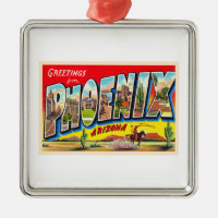 Phoenix Arizona AZ Vintage Large Letter Postcard 1