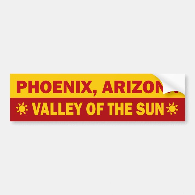 Phoenix, Arizona Bumper Sticker (Front)