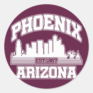 Phoenix,Arizona Classic Round Sticker