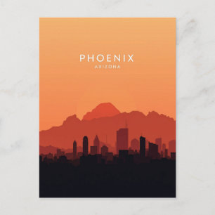 Phoenix Arizona: Desert Sunset Postcard