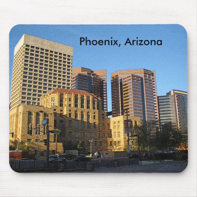 Phoenix, Arizona Downtown Mouse Pad (Front)