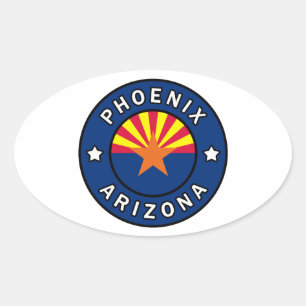 Phoenix Arizona Oval Sticker