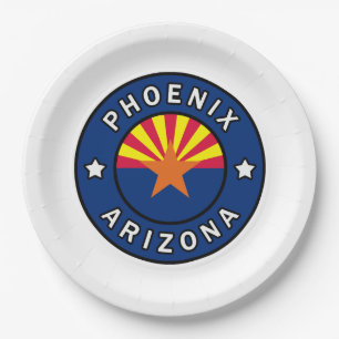 Phoenix Arizona Paper Plate