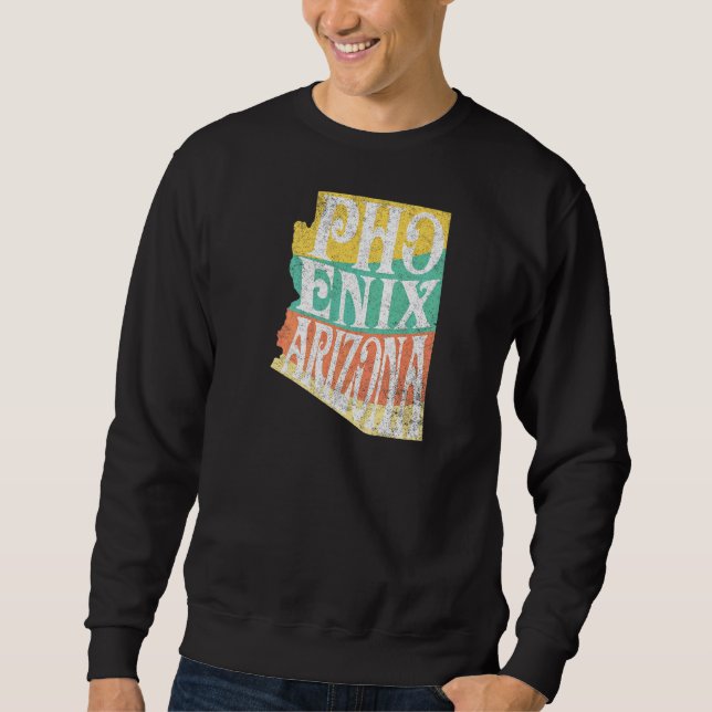 Phoenix Arizona Psychedelic Bohemian Graphic Sweatshirt (Front)