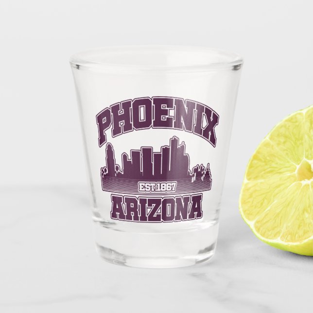 Phoenix,Arizona Shot Glass (Front)