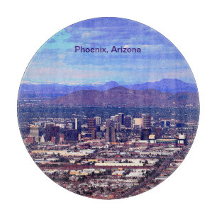 Phoenix Arizona Skyline in Daytime Cutting Board