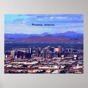 Phoenix Arizona Skyline in Daytime Poster