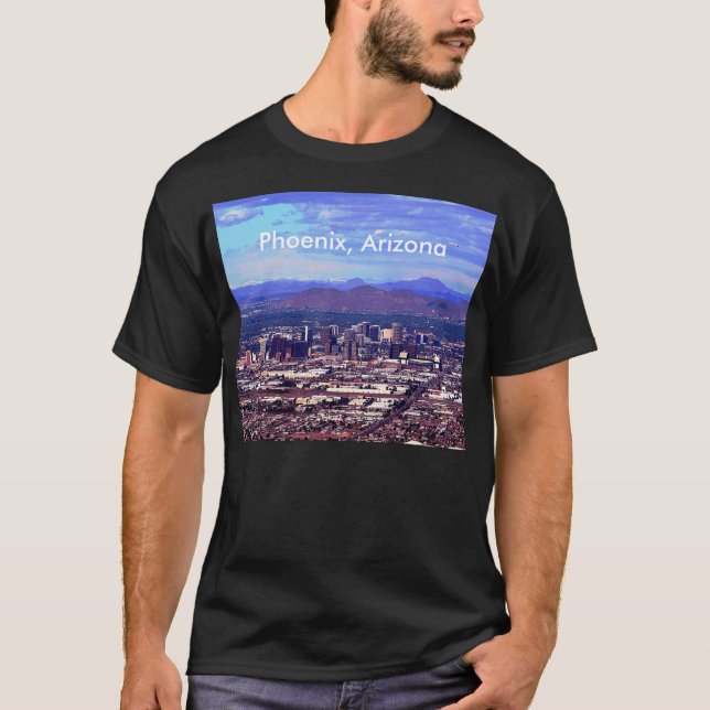 Phoenix Arizona Skyline in Daytime T-Shirt (Front)