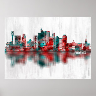 Phoenix Arizona Skyline Poster