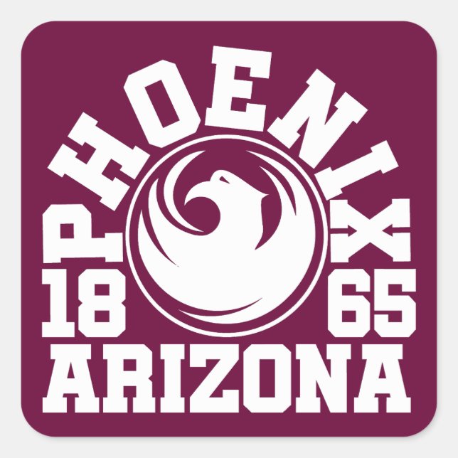 Phoenix,Arizona Square Sticker (Front)