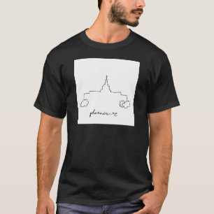 phoenix arizona temple simple modern sketch T-Shirt