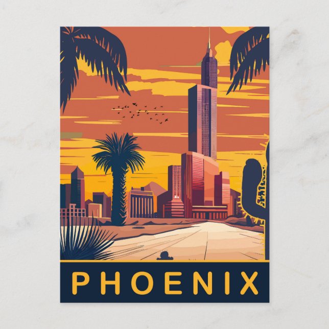 Phoenix, Arizona, Travel Postcard (Front)