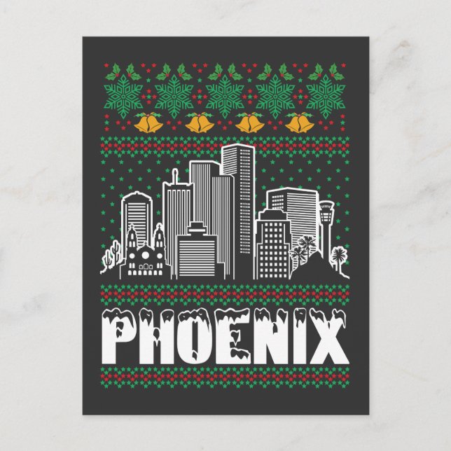 Phoenix Arizona Ugly Christmas Postcard (Front)